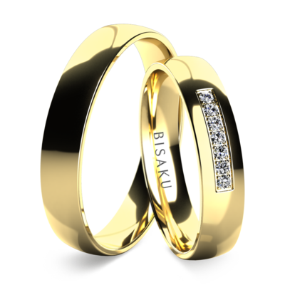 Wedding rings yellow gold Ovida