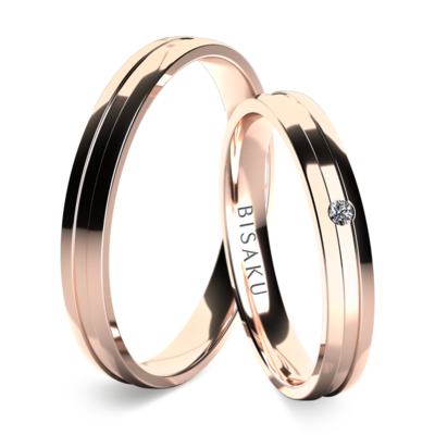 Wedding rings rose gold Soas