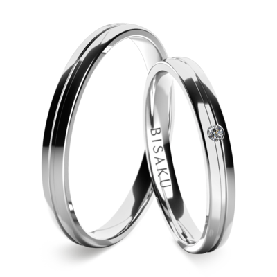 Wedding rings white gold Gesimund