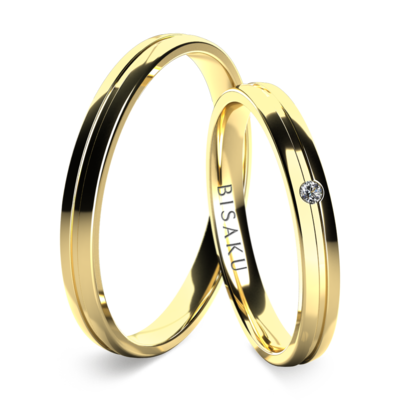 Wedding rings yellow gold Gesimund