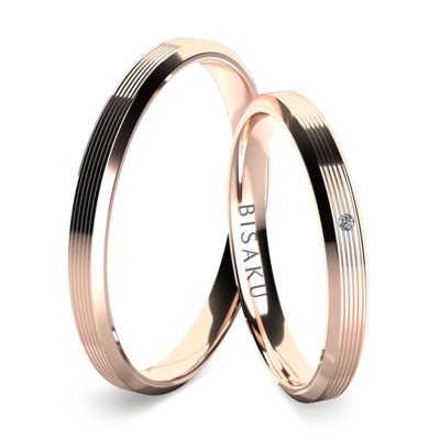 Wedding rings rose gold Arin