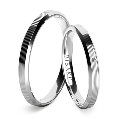 Wedding rings white gold Arin