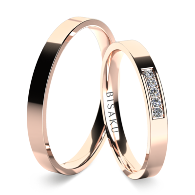 Wedding rings rose gold Tuluin