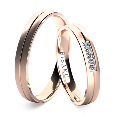 Wedding rings rose gold Hildreic
