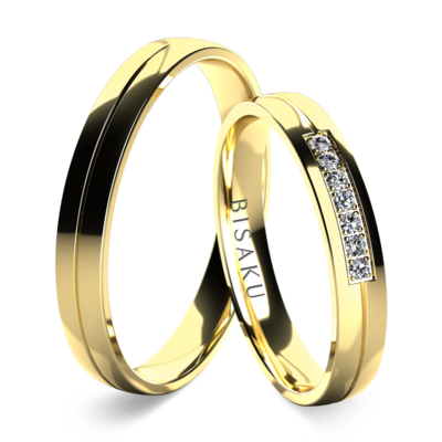Wedding rings yellow gold Devon