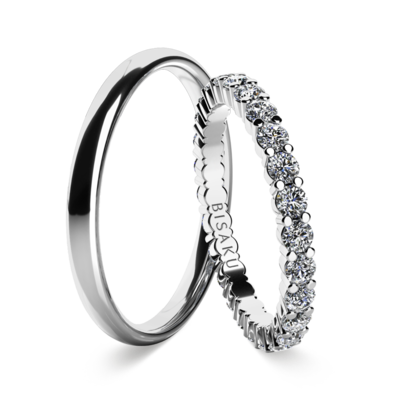 Wedding rings white gold SalomeII