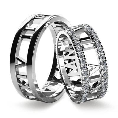 Wedding rings white gold Horace