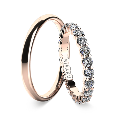 Wedding rings rose gold SalomeIII