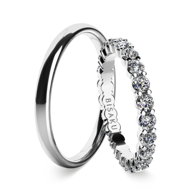 Wedding rings white gold SalomeIII