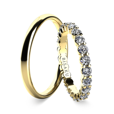 Wedding rings yellow gold SalomeIII