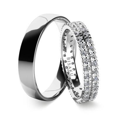 Wedding rings white gold Althea