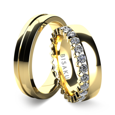 Wedding rings yellow gold Zara