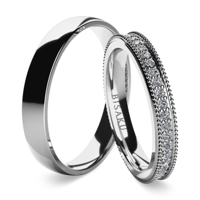 Wedding rings white gold Emilia