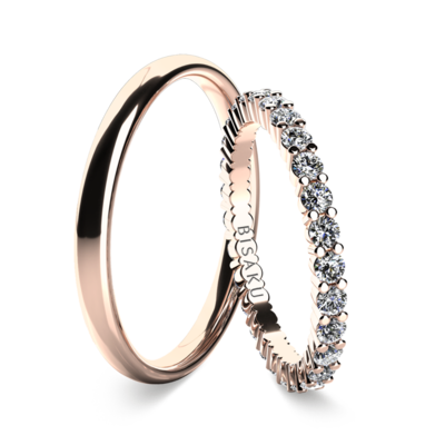 Wedding rings rose gold SalomeI