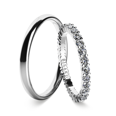 Wedding rings white gold SalomeI