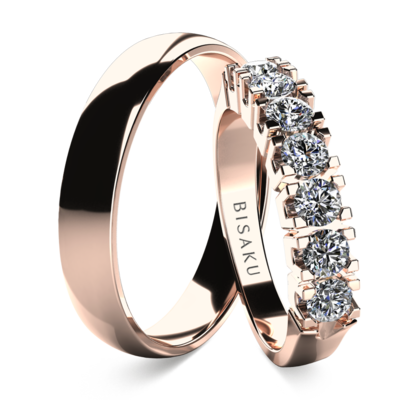 Wedding rings rose gold NarcisIII