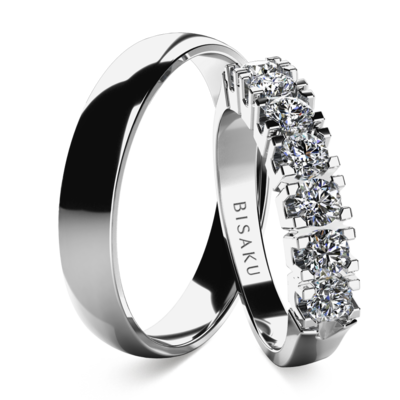 Wedding rings white gold NarcisIII