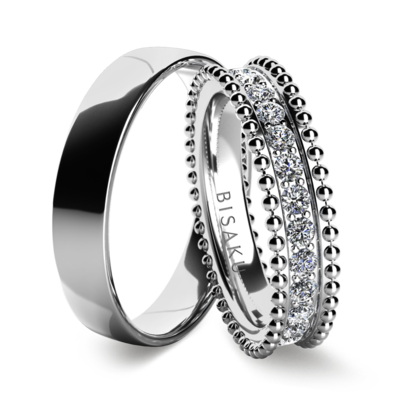 Wedding rings white gold Belladonna
