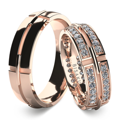 Wedding rings rose gold Tarragon