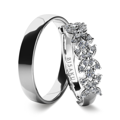 Wedding rings white gold Primrose