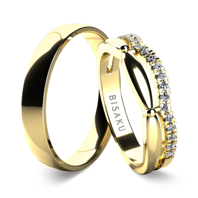 Wedding rings yellow gold Melba