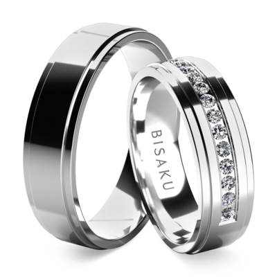 Wedding rings white gold Fiona