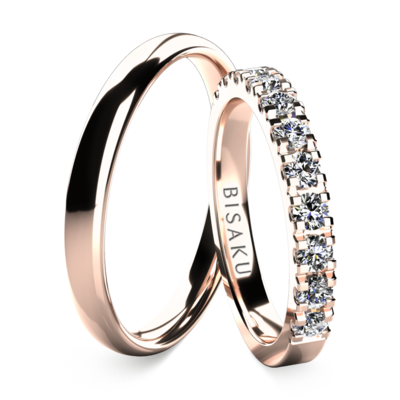Wedding rings rose gold EternityXIII