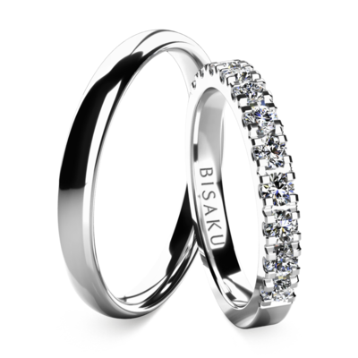 Wedding rings white gold EternityXIII