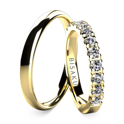 Wedding rings yellow gold EternityXIII