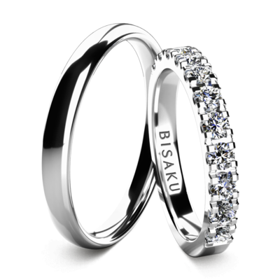 Wedding rings white gold EternityXIV