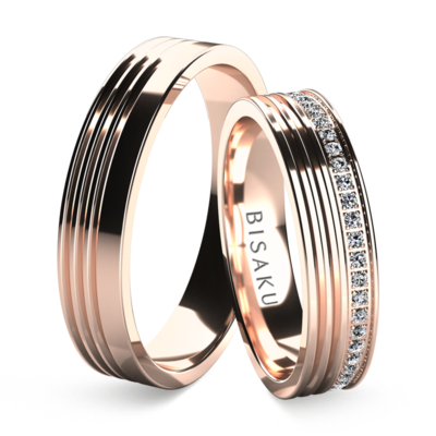 Wedding rings rose gold Meghan