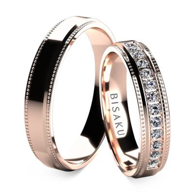 Wedding rings rose gold Levi