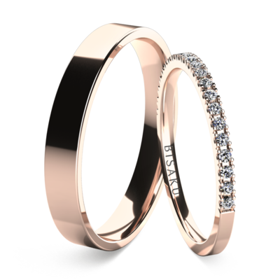Wedding rings rose gold AriaI