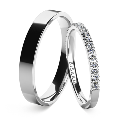 Wedding rings white gold AriaII