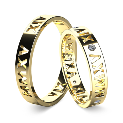 Wedding rings yellow gold Soren