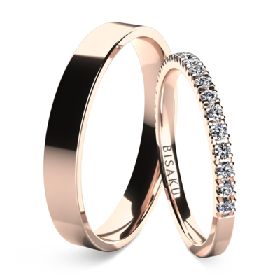 Wedding rings rose gold AriaIV