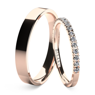 Wedding rings rose gold AriaIII