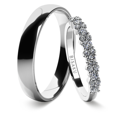 Wedding rings white gold Estrel