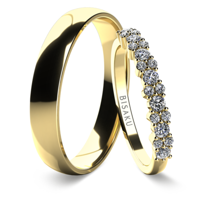 Wedding rings yellow gold Estrel