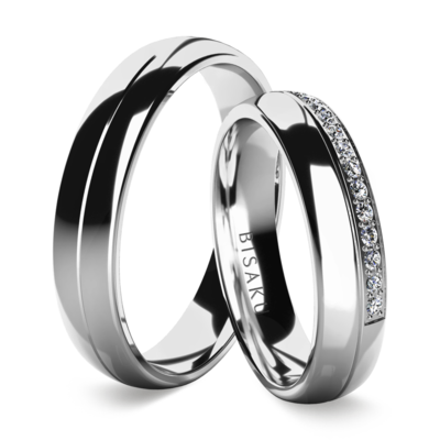 Wedding rings white gold Riona