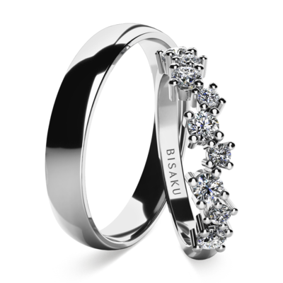 Wedding rings white gold CassiaII