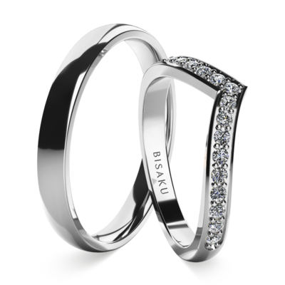 Wedding rings white gold VeraI