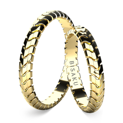 Wedding rings yellow gold Serenity