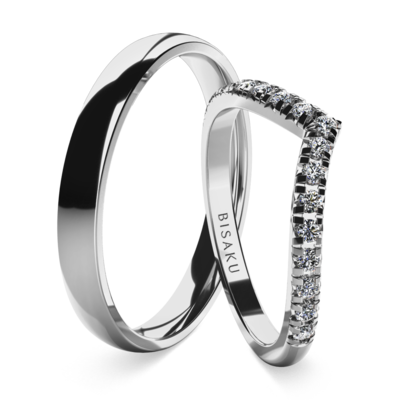 Wedding rings white gold VeraIII