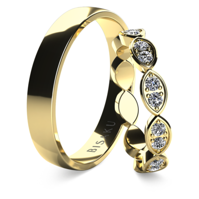 Wedding rings yellow gold Elias