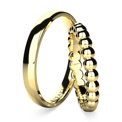 Wedding rings yellow gold Aubree