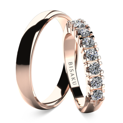 Wedding rings rose gold NarcisII