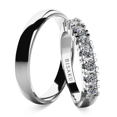 Wedding rings white gold NarcisII