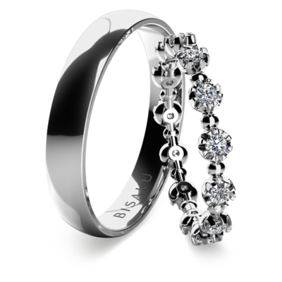 Wedding rings white gold Vivia