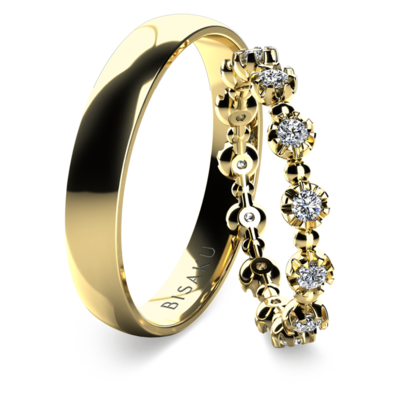 Wedding rings yellow gold Vivia